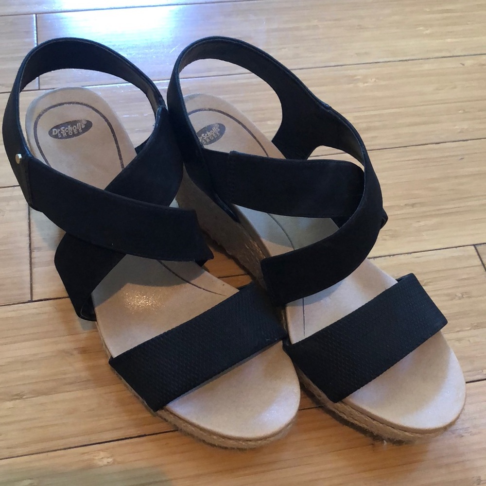 DrScholls sandals with black strap
